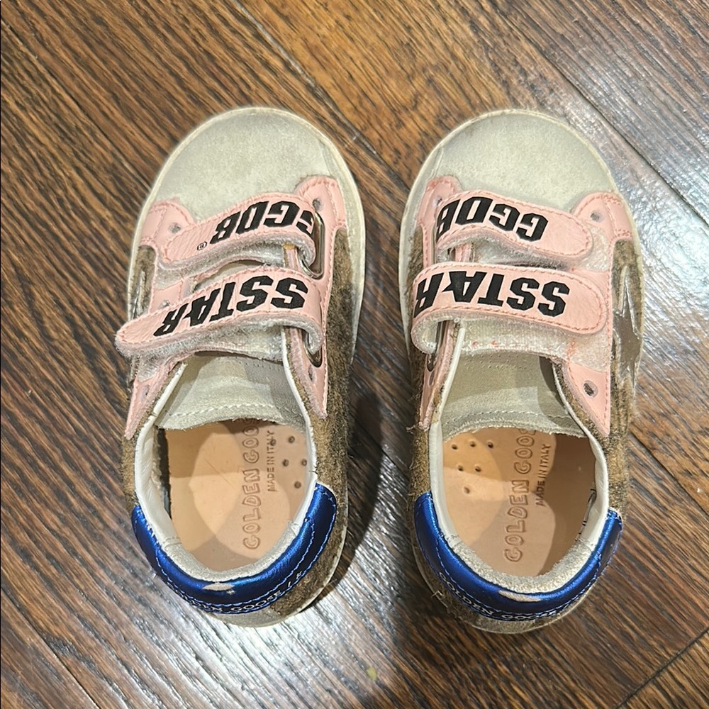 Golden Goose Kids Star Sneakers - Pink and Blue